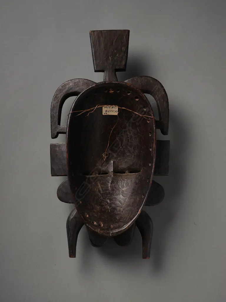 Wooden Senufo Kpelie double mask - Ivory Coast, Image 1++